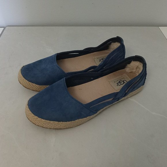 UGG | Leather Suede Flats - Picture 1 of 8
